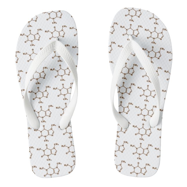 Coffein-Molekulare chemische Formel Flip Flops (Fußbett)