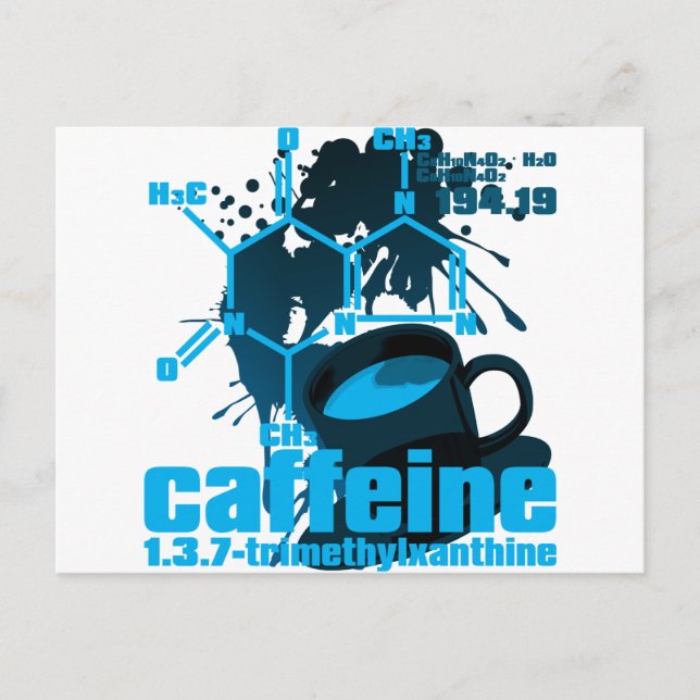 Coffein Postkarte (Vorderseite)