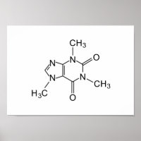 Coffeinchemikalische Formel Kaffeechemikalie