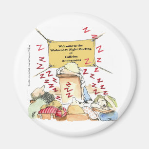 Coffeine Anonymous Funny Cards T-Shirts Tasse und  Magnet