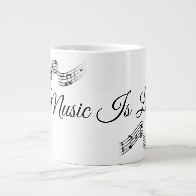 Coffeine Crescendo Jumbo-Tasse (Vorderseite)