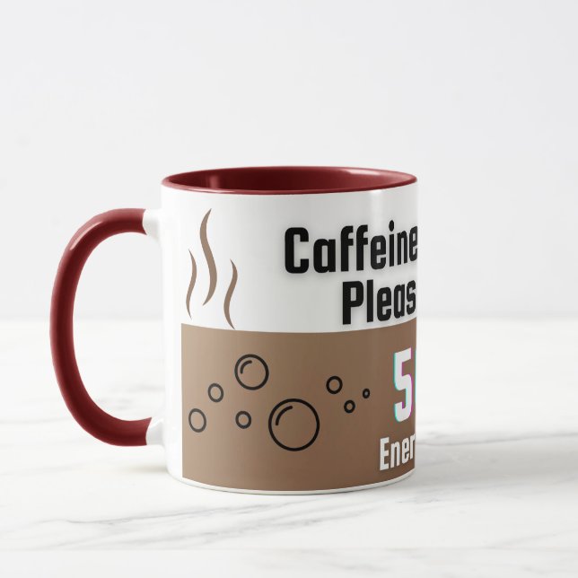 Coffeine-Ladung... Bitte warten - Funny Coffee Tas Tasse (Links)