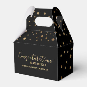 Coffetti Black Gold Congratulation Class Graduate Geschenkschachtel