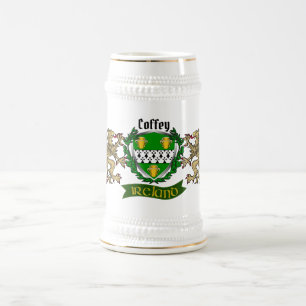 Coffey/O'Coffey - Irish Shield Personalisiert Bierglas
