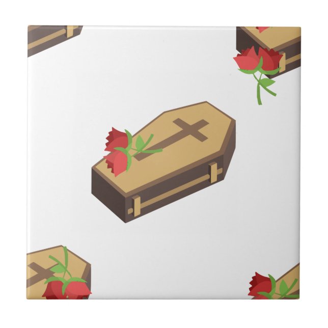Coffin Emojis Fliese (Vorderseite)