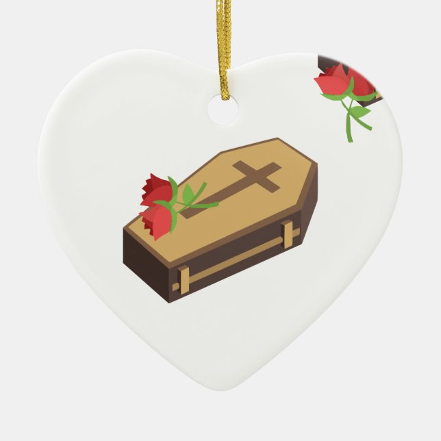 Coffin Emojis Keramik Ornament (Vorne)