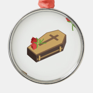 Coffin Emojis Ornament Aus Metall