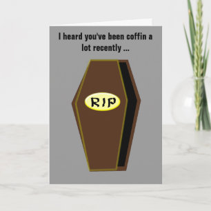 Coffin Funny holen Sie sich bald wieder eine benut Karte