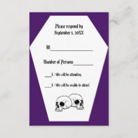 Coffin Ivory (Indigokarte) RSVP-Karte