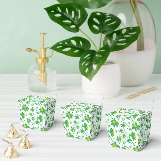 Coffodil Yellow Botanical Illustration Pattern Geschenkschachtel