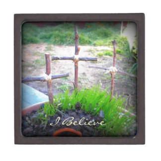 Coffret A Bijoux "Je crois" 3 croix