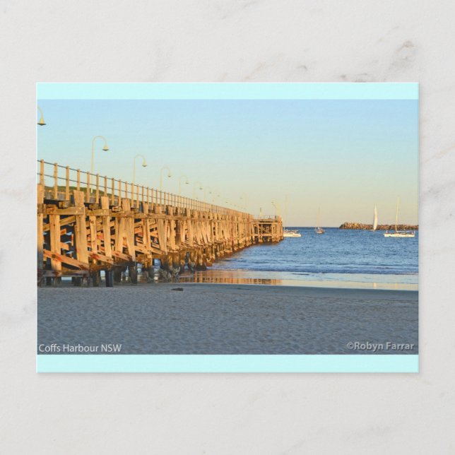 Coffs Harbor Jetty Postkarte (Vorderseite)