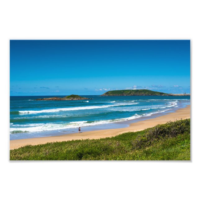 Coffs Harbour Park Beach Seescape Australien Fotodruck (Vorne)