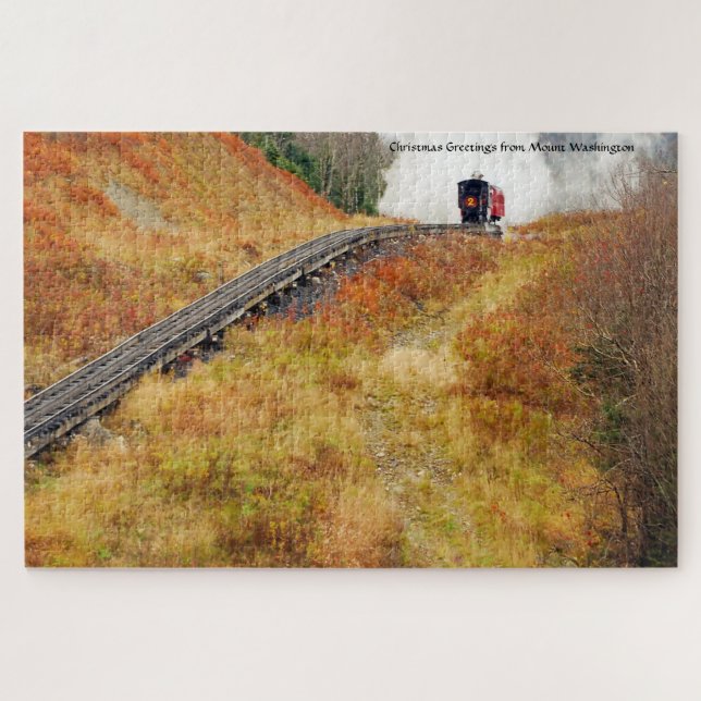 Cog Train Washington Mountain New Hampshire Jigsaw (Horizontal)