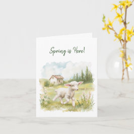 Cogagecore Spring Lamb Grußkarte Karte