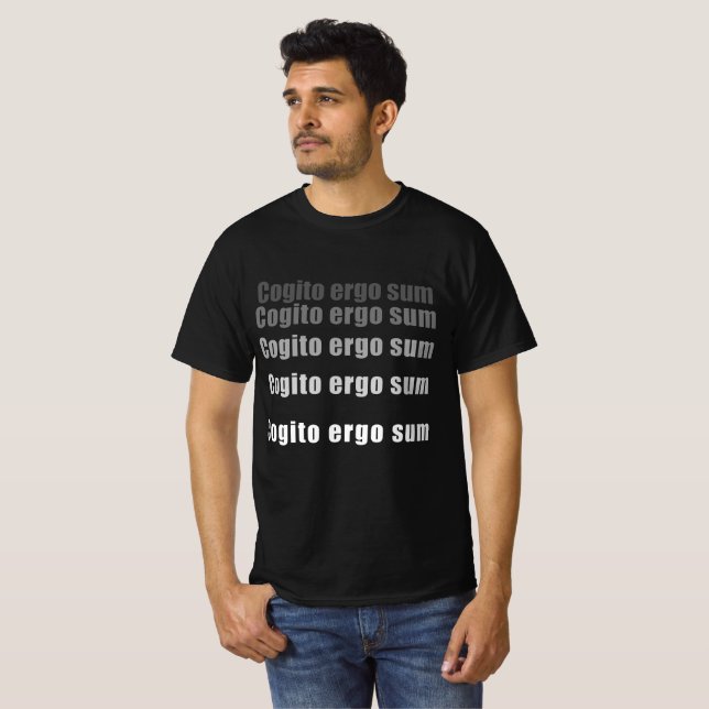 Cogito Ergo Somme - T-Shirt ordinaire (Devant entier)