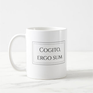 Cogito, ergo sum - ich denke, deshalb bin ich kaffeetasse