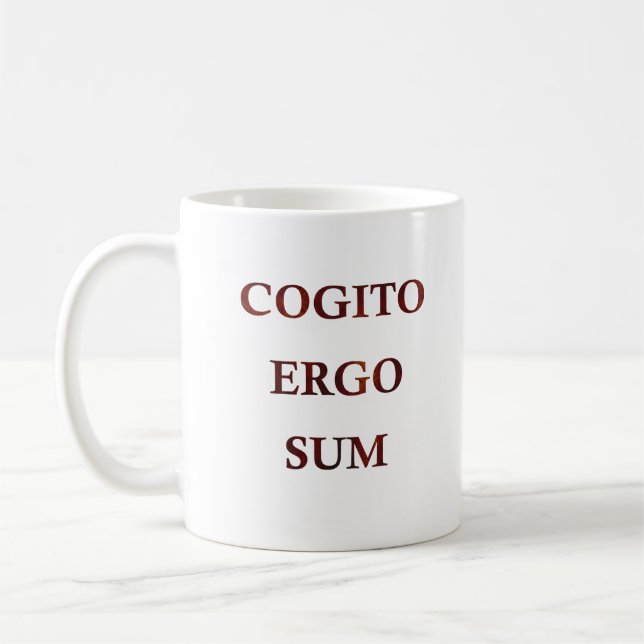 Cogito ergo sum kaffeetasse (Links)