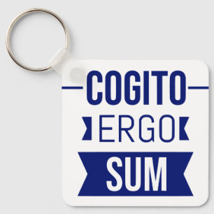 Cogito ergo sum - lateinischer Ausdruck Schlüsselanhänger