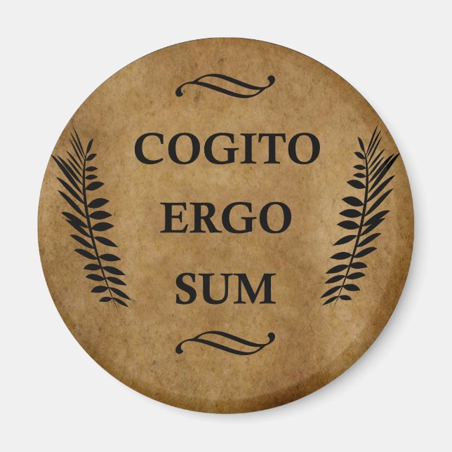 Cogito ergo sum magnet (Vorne)