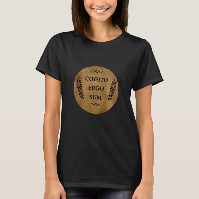 Cogito ergo sum T-Shirt (Vorderseite)