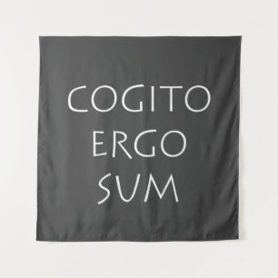Cogito ergo sum wandteppich