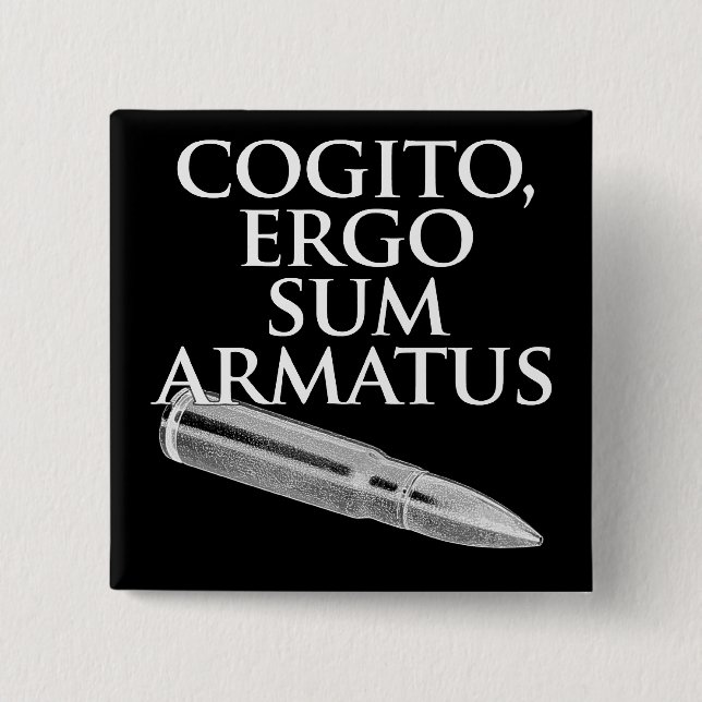 Cogito, ergo Summe Armatus Button (Vorderseite)