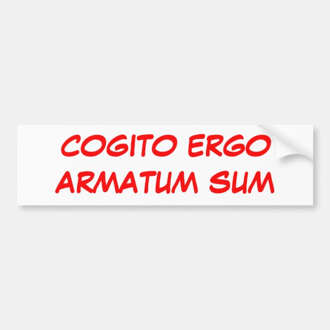 COGITO ERGOARMATUM SUMME AUTOAUFKLEBER (Vorne)