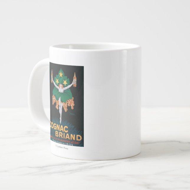 Cognac Briand Promotion Poster Jumbo-Tasse (Vorderseite Links)