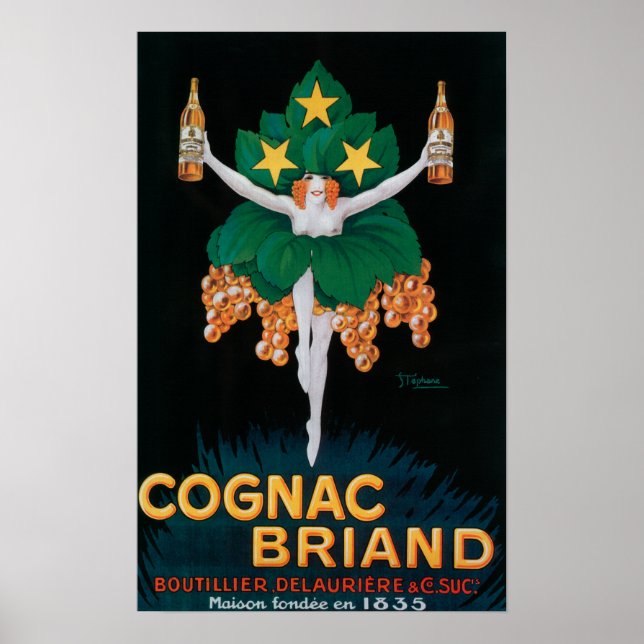 Cognac Briand Promotionplakat Poster (Vorne)