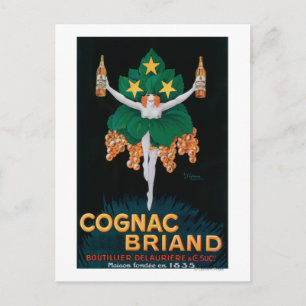 Cognac Briand Promotionplakat Postkarte