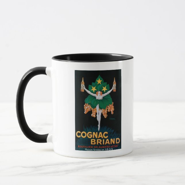 Cognac Briand Promotionplakat Tasse (Links)