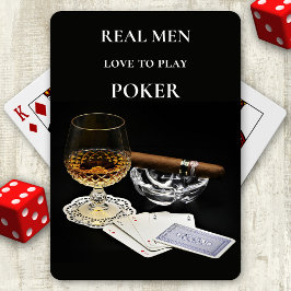 Cognac Cigar Poker Spielkarten