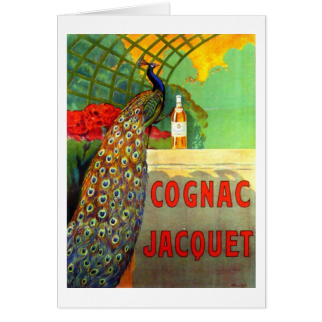 Cognac Jacquet Affiche publicitaire Vintage (Devant)