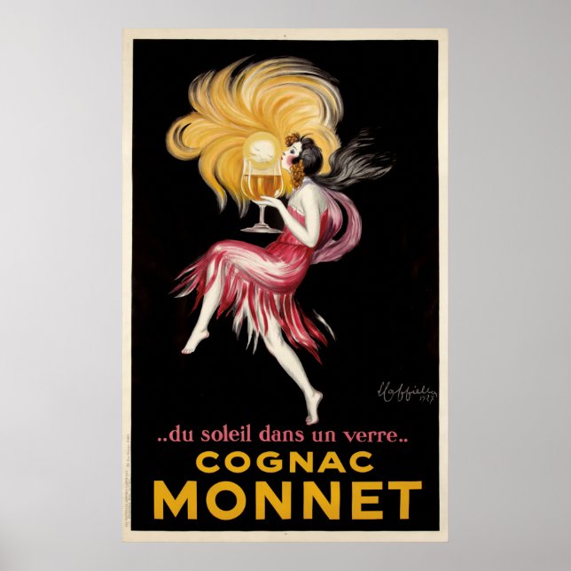 Cognac Monnet von Cappiello Vintage Poster (Vorne)