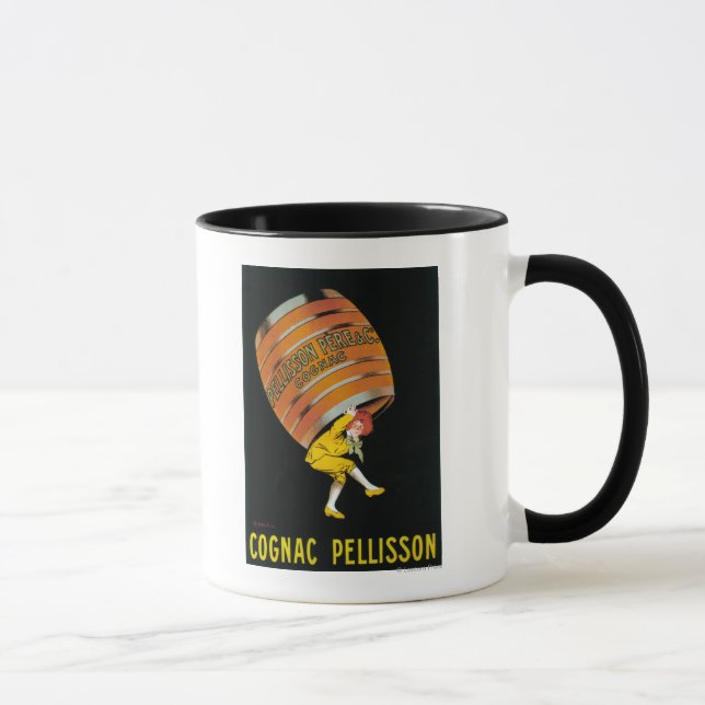 Cognac Pellisson Werbeplakat Frankreich Tasse (Rechts)