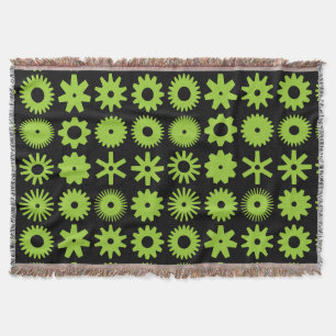 Cogs - Martian Green auf Black Decke