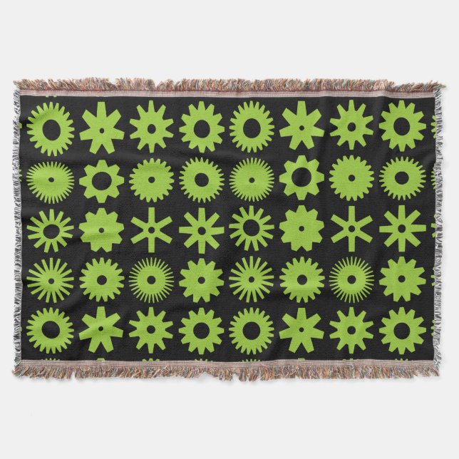 Cogs - Martian Green auf Black Decke (Vorderseite)