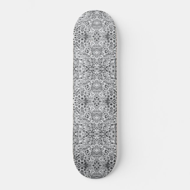 Cogs ou visages Mécanique Artsy Skateboard (Recto)