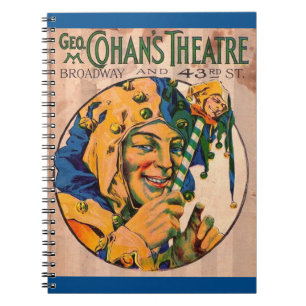 Cohan’s Theater-Titelblatt der 1920er Jahre Notizblock