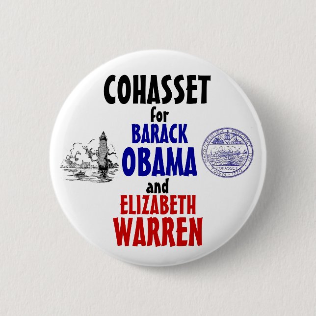 Cohasset für Obama und Waren 2012 Button (Vorderseite)