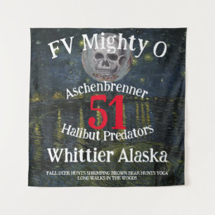 Coho Chinook Alaska Souvenir Reise Urlaub Fisch Wandteppich