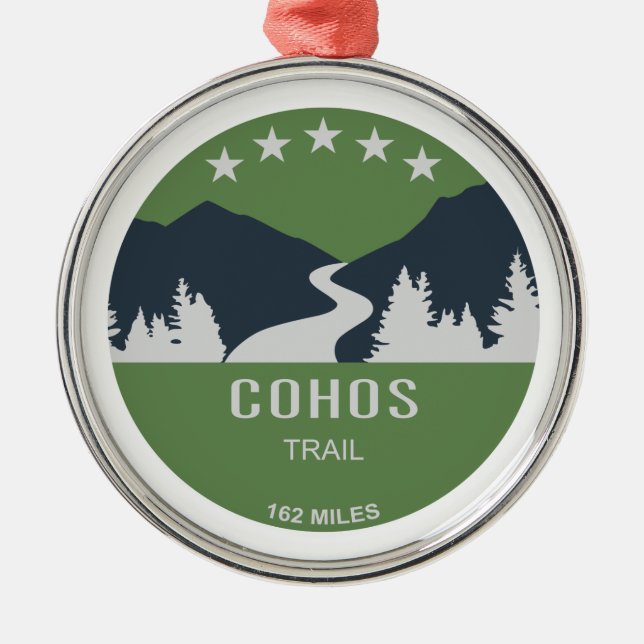 Cohos Trail New Hampshire Ornament Aus Metall (Vorne)
