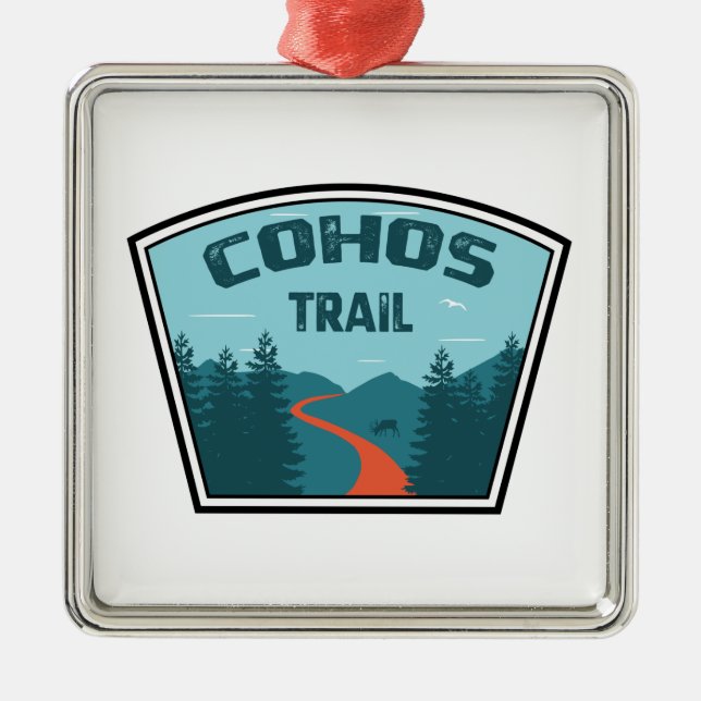 Cohos Trail New Hampshire Ornament Aus Metall (Vorne)