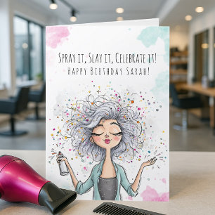 Coiffeur Carte d'anniversaire pour Stylist Friend