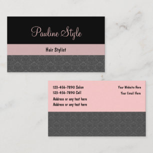 Coiffeur Carte de visite Damask