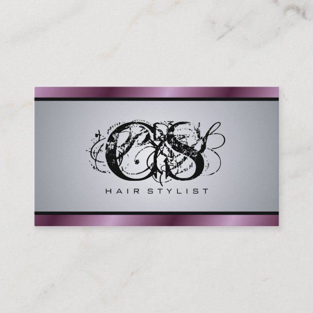 Coiffeur - cartes de visite (Devant)