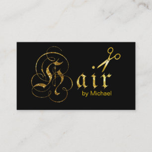 Coiffeur Ciseaux D'or Script Rendez-vous #9