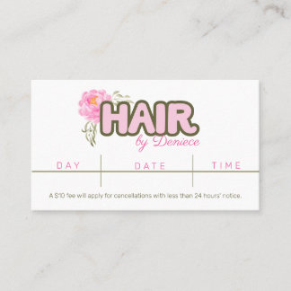 Coiffeur coiffeur carte de visite