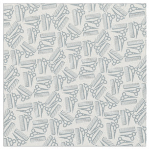 Coiffeur, coiffeur, ciseaux de tissu gris gris
